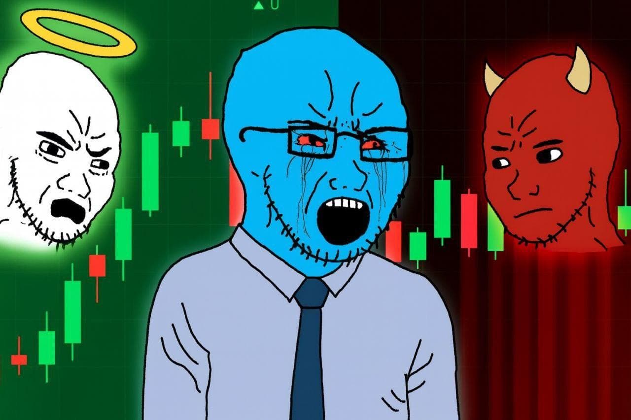 Devil and Angel Angry